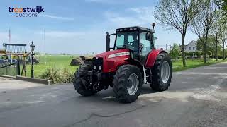 Massey Ferguson 7480 DynaVT fourwheel drive farm tractorAuction 395099 [upl. by Yessydo395]