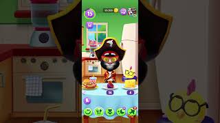 Tom plays mischievously talkingtom tom mytalkingtom funny shortvideo cat shorts viralvideo [upl. by Bren729]