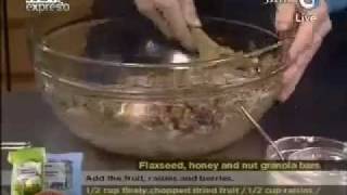 How To Make Flaxseed honey amp nut Granols bars [upl. by Kennith]