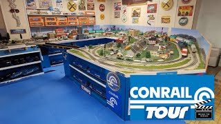 Conrail Hi Rail Layout Full Tour Video 2023 O Gauge [upl. by Nyladnor]