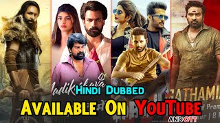 Top 10 New South Indian Hindi Dubbed Blockbuster Movies On YouTube And OTT  Vettaiyan  Aadikeshva [upl. by Neelsaj]