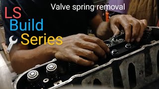 LS Valve Spring Removal [upl. by Iaht]