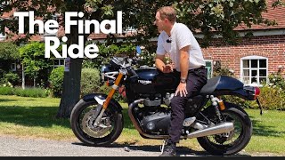 The final day with the Triumph Thruxton RS  English Village Rides [upl. by Anelac255]