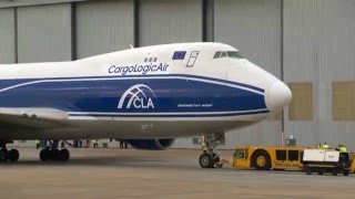 Arrival of the first CLA aircraft 747400 [upl. by Akena]