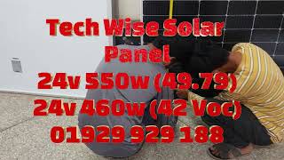 Tech Wise Solar Panel 460 amp 550 watt Price in BD  18 TK watt Solar Panel All Brand Tier 1 Listed [upl. by Oilejor202]