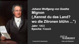 Johann Wolfgang von Goethe Mignon 1803 [upl. by Nynnahs]