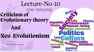 Criticism of Classical Evolutionism theory  NeoEvolutionism [upl. by Roye]