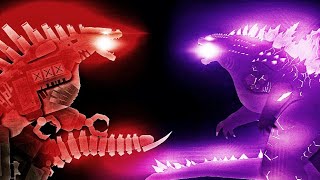 Mecha Godzilla vs Evolved Godzilla  StickNodes Animation [upl. by Yesdnik947]