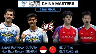 Sabar Karyaman GutamaMoh Reza Pahlevi Isfahani vs He Ji TingRen Xiang Yu China Masters 2024  SF [upl. by Salman]