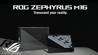 2023 ROG Zephyrus M16  Official unboxing video  ROG [upl. by Elaen437]