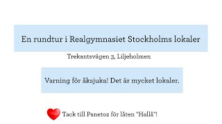 Rundtur i lokalerna på Realgymnasiet i Stockholm Varning för åksjuka [upl. by Disario182]