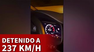 DETENIDO por CONDUCIR a 237 KMH y GRABARSE VACILANDO  DIARIO AS [upl. by Arahset]