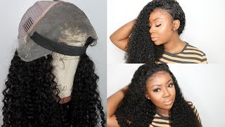 HIGHLY REQUESTED ELASTIC BAND METHOD  GLUELESS LACE WIG APPLICATION  LU HAIR WIG [upl. by Kopple]