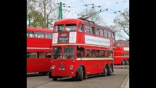 London Trolley Buses Trip 1950s The Good Old Days [upl. by Bab]