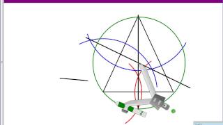 Constructing a Circumscribed Circle [upl. by Eynaffit775]