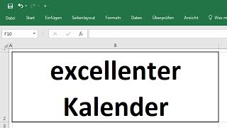 Excel 2016 TeamKalender Teil 1 Urlaubskalender für 2018 und 2019 Vorlage erstellen [upl. by Everson]