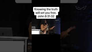 Knowing the truth will set you free John 83132 gkcc gkcconline knowinggod peace believinggod [upl. by Sukcirdor]