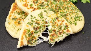 Cheese Stuffed Naan Bread [upl. by Orford]