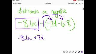 Distributing a Negative DeltaMath [upl. by Nahsar958]