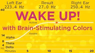 The Best Binaural Beats to WAKE UP With 589nm orange to stimulate your brain [upl. by Ahseal142]