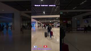 Berlin airport arrival via Lufthansa Germany trip short Jaiden Aluan [upl. by Herbst]