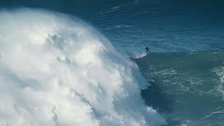 Weltrekord für deutschen Surfer Ritt auf der 2621 Meter Monsterwelle [upl. by Millman]