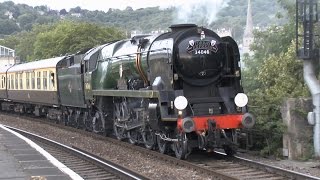 Torbay Express  34046  Bath Spa R  130714 [upl. by Ulrich]