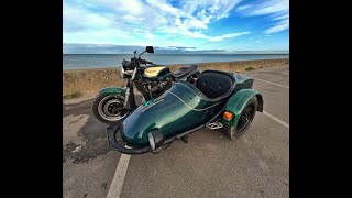 RIDE OUT ON TRIUMPH 900 SIDECAR [upl. by Atinihs54]