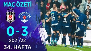 Beşiktaş 03 Kasımpaşa MAÇ ÖZETİ  34 Hafta  202122 [upl. by Ylellan]