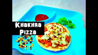 Khakhra Pizza  Healthy Snacks Recipe [upl. by Attelrahc]