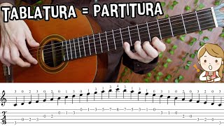 Comprende partituras con tablaturas fáciles 🧐  Escala do mayor  Tutorial guitarra✨ [upl. by Adda]