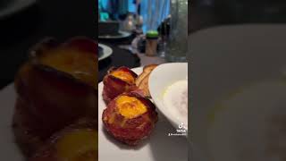 Breakfast bacon egg cups malt O meal simple🔥 [upl. by Sharpe]