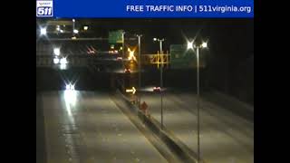 Driver Falls A Sleep amp Crashes Into Jersey Barrier In Hampton Virginia [upl. by Aleda]