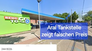 FAIL Aral Tankstelle in NRW Diesel Preis 760€  Liter [upl. by Retsae479]