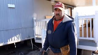 Mobile Home Aluminum Skirting Install Demo by Frenchys Skirting [upl. by Alaik]