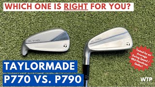 TAYLORMADE P770 VS TAYLORMADE P790 IRONS Which One Is Right For You [upl. by Carlick]