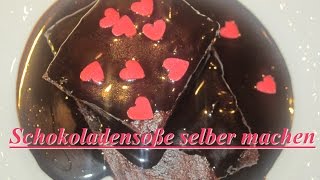 Schokoladensoße in 5 Minuten selber machen  DIY  Dessertsauce Rezept  Vegan [upl. by Cornwall]