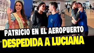 LUCIANA FUSTER Y PATRICIO PARODI SE DESPIDEN EN EL AEROPUERTO quotTE EXTRAÑARÉquot [upl. by Laenaj]