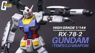 Gunpla Custom Build  HG RX782 Gundam Tems OD Weapon [upl. by Noyrb353]