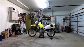 install of Acerbis 37 gallon tank on DRZ400S and new graphics [upl. by Aidekal]