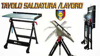 TAVOLO SALDATURA PIEGHEVOLE LIDL PARKSIDE IN OFFERTA A 69 EURO [upl. by Delija]