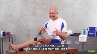 Taping the Knee with Kinesiology Tape for Support and Pain Relief [upl. by Thorne]