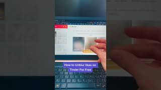 How to unblur likes on tinder for free  Link in bio fyp tinder unblur hack shorts [upl. by Hameerak254]