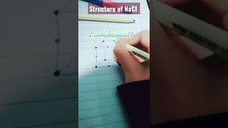 Structure of NaCl 🧂🖖 [upl. by Hart403]