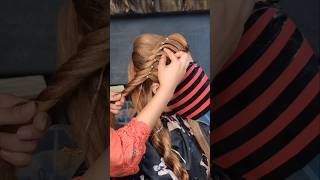 FRONT TWISTED HAIR STYLE WITH LACE lashesbeautyparlour hairstyle shortvideo [upl. by Nala640]