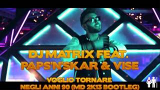 DJ Matrix feat PapsnSkar amp Vise  Voglio tornare negli anni 90 MD 2K13 Bootleg [upl. by Drareg]