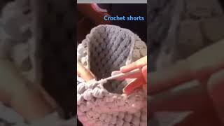 Crochet shorts pattern tutorial shortsvideo howtomakeasinglecrochet short [upl. by Schaffel]