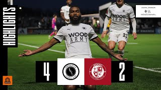 HIGHLIGHTS  Boreham Wood v Woking H  25th November 2023 [upl. by Lattimer475]