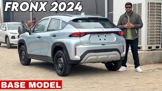 MARUTI SUZUKI FRONX SIGMA 2024 BASE MODEL ₹745 🔥 NEW FRONX SIGMA 2024 SILVER COLOUR UPDATED REVIEW [upl. by Hgielram]