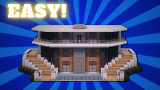 How To Build A Modern Mansion House Tutorial 13 [upl. by Kihtrak]